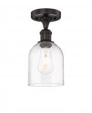 Innovations Lighting 616-1F-OB-G558-6CL - Bella - 1 Light - 6 inch - Oil Rubbed Bronze - Semi-Flush Mount