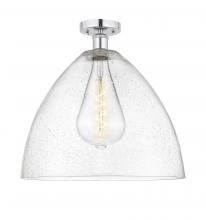 Innovations Lighting 616-1F-PC-GBD-164 - Bristol - 1 Light - 16 inch - Polished Chrome - Semi-Flush Mount