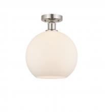 Innovations Lighting 616-1F-SN-G121-10 - Athens - 1 Light - 10 inch - Brushed Satin Nickel - Semi-Flush Mount