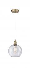 Innovations Lighting 616-1P-AB-G124-8 - Athens - 1 Light - 8 inch - Antique Brass - Cord hung - Mini Pendant