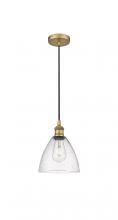 Innovations Lighting 616-1P-BB-GBD-754 - Bristol - 1 Light - 8 inch - Brushed Brass - Cord hung - Mini Pendant