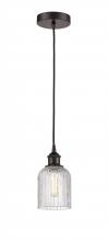 Innovations Lighting 616-1P-OB-G559-5CL - Bridal Veil - 1 Light - 5 inch - Oil Rubbed Bronze - Cord hung - Mini Pendant