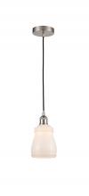 Innovations Lighting 616-1P-SN-G391-LED - Ellery - 1 Light - 5 inch - Brushed Satin Nickel - Cord hung - Mini Pendant