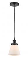 Innovations Lighting 616-1PH-BK-G61 - Cone - 1 Light - 6 inch - Matte Black - Cord hung - Mini Pendant