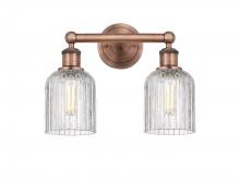 Innovations Lighting 616-2W-AC-G559-5CL - Bridal Veil - 2 Light - 14 inch - Antique Copper - Bath Vanity Light