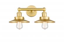 Innovations Lighting 616-2W-SG-M4-SG - Edison - 2 Light - 17 inch - Satin Gold - Bath Vanity Light