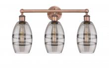 Innovations Lighting 616-3W-AC-G557-6SM - Vaz - 3 Light - 24 inch - Antique Copper - Bath Vanity Light