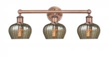 Innovations Lighting 616-3W-AC-G96 - Fenton - 3 Light - 25 inch - Antique Copper - Bath Vanity Light