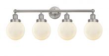 Innovations Lighting 616-4W-SN-G201-6 - Beacon - 4 Light - 33 inch - Brushed Satin Nickel - Bath Vanity Light