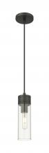 Innovations Lighting 617-1P-BK-G617-8CL - Boreas - 1 Light - 3 inch - Matte Black - Cord Hung - Mini Pendant