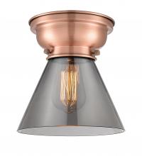 Innovations Lighting 623-1F-AC-G43 - Cone - 1 Light - 8 inch - Antique Copper - Flush Mount