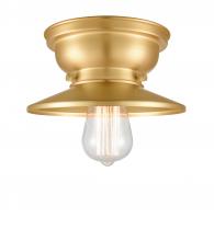 Innovations Lighting 623-1F-SG-M4-SG-LED - Railroad - 1 Light - 8 inch - Satin Gold - Flush Mount