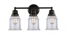 Innovations Lighting 623-3W-BK-G182 - Canton - 3 Light - 22 inch - Matte Black - Bath Vanity Light