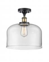 Innovations Lighting 916-1C-BAB-G72-L - Bell - 1 Light - 12 inch - Black Antique Brass - Semi-Flush Mount