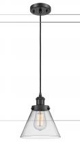 Innovations Lighting 916-1P-BK-G42-LED - Cone - 1 Light - 8 inch - Matte Black - Cord hung - Mini Pendant