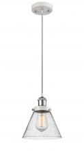 Innovations Lighting 916-1P-WPC-G44 - Cone - 1 Light - 8 inch - White Polished Chrome - Cord hung - Mini Pendant