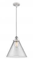 Innovations Lighting 916-1S-WPC-G42-L - Cone - 1 Light - 12 inch - White Polished Chrome - Mini Pendant