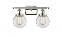 Innovations Lighting 916-2W-PN-G202-6 - Beacon - 2 Light - 16 inch - Polished Nickel - Bath Vanity Light