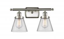 Innovations Lighting 916-2W-SN-G62 - Cone - 2 Light - 16 inch - Brushed Satin Nickel - Bath Vanity Light