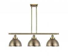 Innovations Lighting 916-3I-AB-MFD-10-AB - Derby - 3 Light - 36 inch - Antique Brass - Stem Hung - Island Light