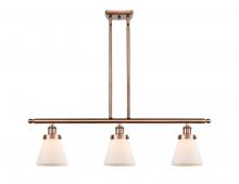 Innovations Lighting 916-3I-AC-G61-LED - Cone - 3 Light - 36 inch - Antique Copper - Stem Hung - Island Light