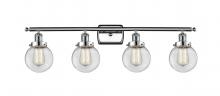 Innovations Lighting 916-4W-PC-G202-6 - Beacon - 4 Light - 36 inch - Polished Chrome - Bath Vanity Light