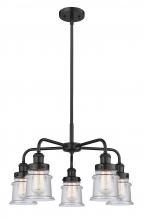 Innovations Lighting 916-5CR-BK-G184S - Canton - 5 Light - 24 inch - Matte Black - Chandelier