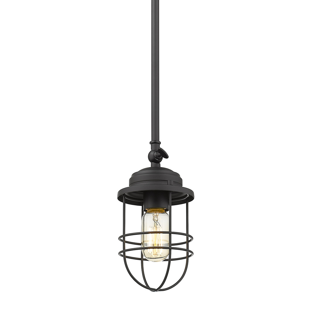 Seaport Mini Pendant in Matte Black