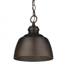 Golden 0316-M1L RBZ - Holmes Mini Pendant in Rubbed Bronze