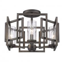 Golden 6068-FM GMT - Marco Flush Mount in Gunmetal Bronze