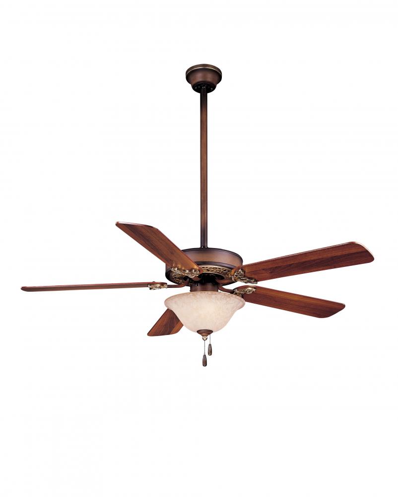 Three Light Belcaro Walnut Ceiling Fan