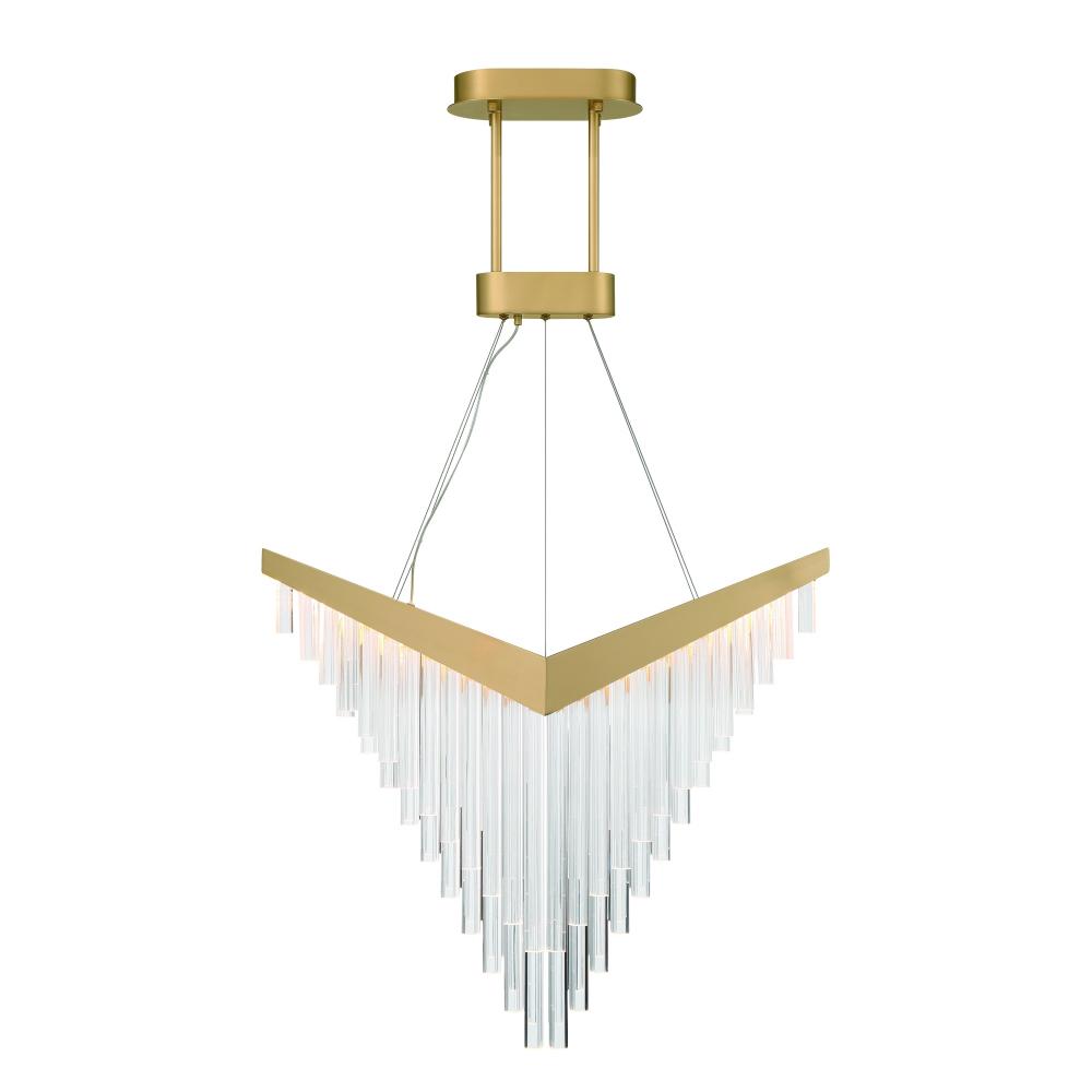 Vivien 32&#34; LED Chandelier In Gold