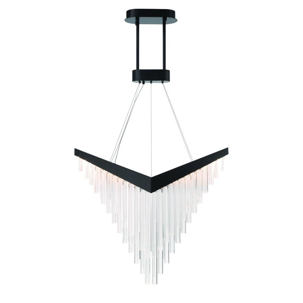 Vivien 32&#34; LED Chandelier In Black