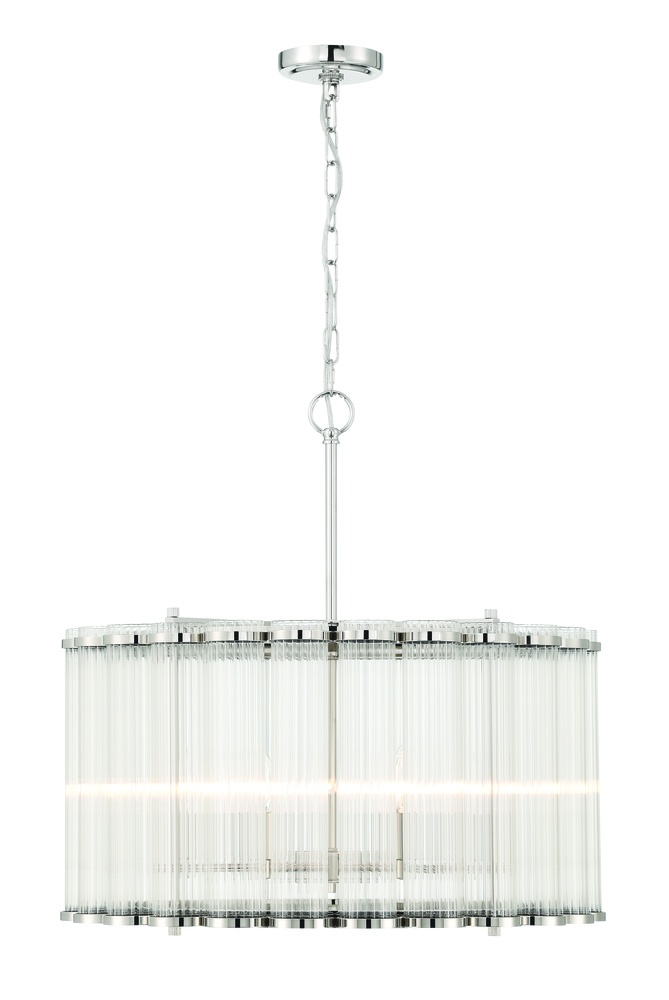 Glasbury 24&#34; Pendant In Nickel