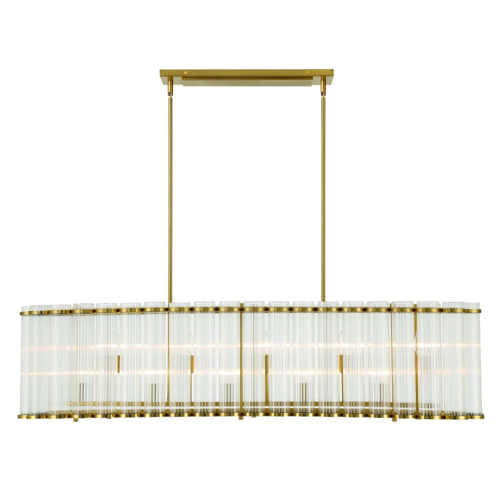 Glasbury 52&#34; Chandelier In Gold