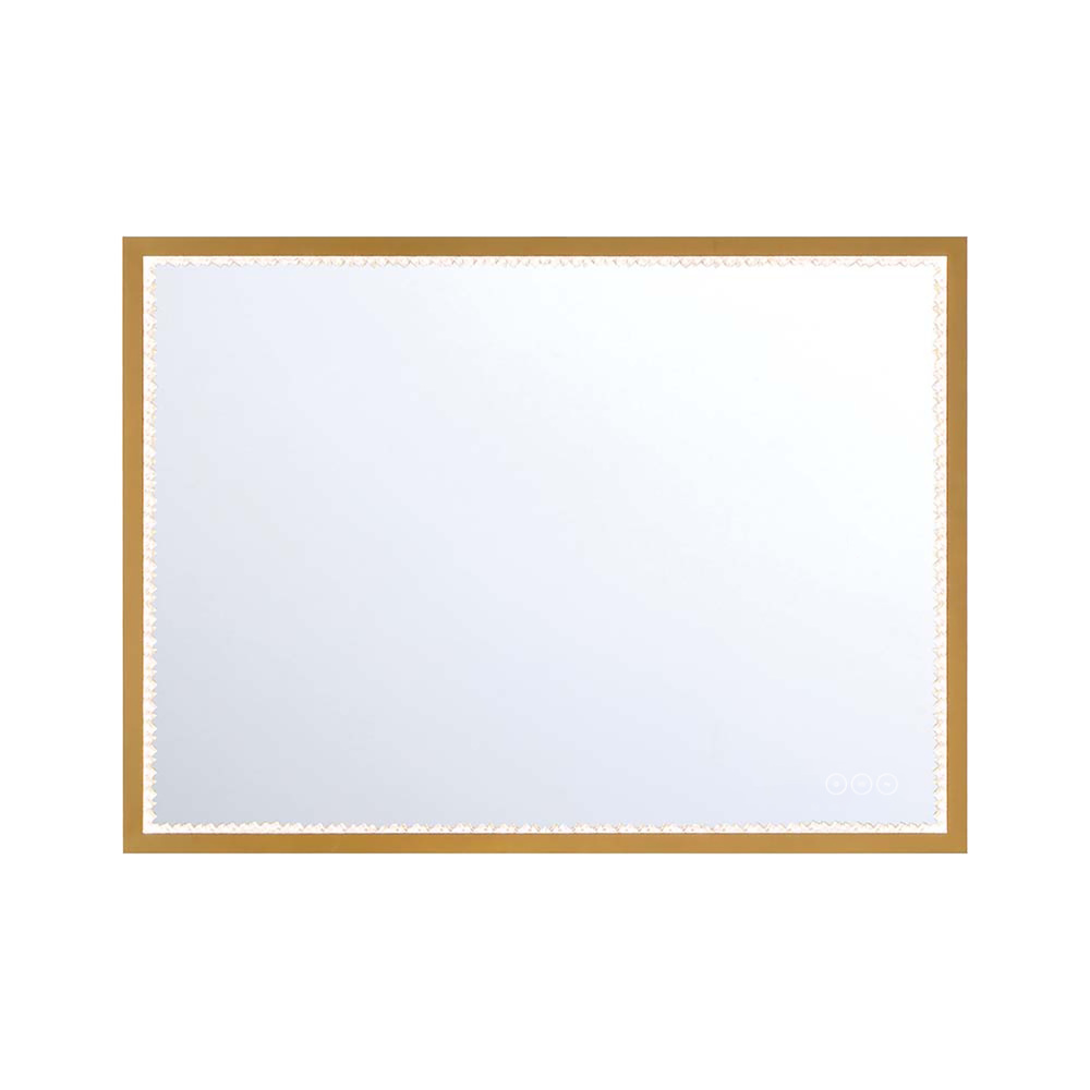 Cerissa 30&#34; Rectangular Mirror in Gold