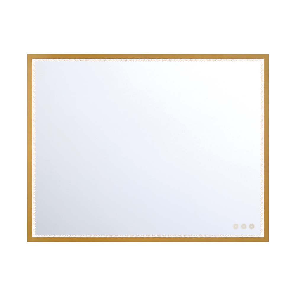 Cerissa 36&#34; Rectangular Mirror in Gold