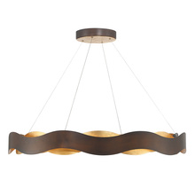 Eurofase 46462-015 - Vaughan 1 Light Chandelier in Bronze and Gold