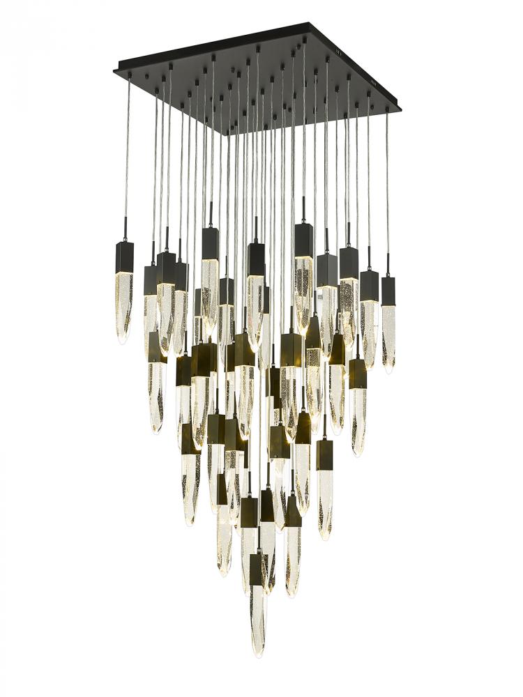 The Original Aspen Collection Black 41 Light Pendant Fixture