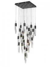 Avenue Lighting HF1904-25-AP-BK-C - The Original Aspen Collection Black 25 Light Pendant Fixture With Clear Crystal