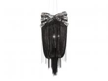 Avenue Lighting HF1608-BLK - Wilshire Blvd. Collection Black Steel Chain Foyer Hanging Fixture