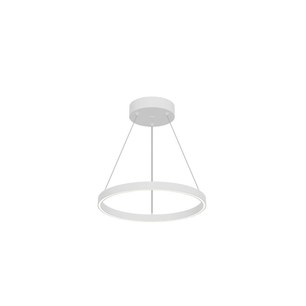 Cerchio 18-in White LED Pendant