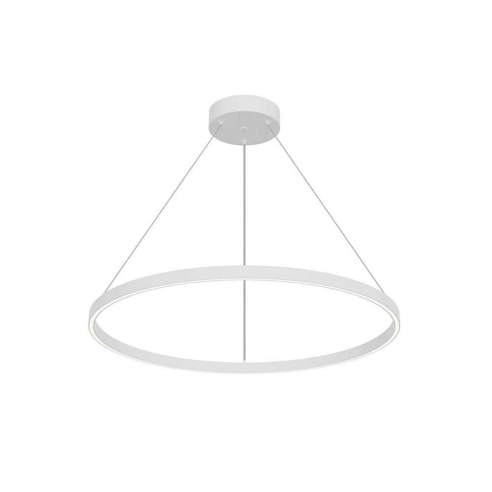 Cerchio 32-in White LED Pendant