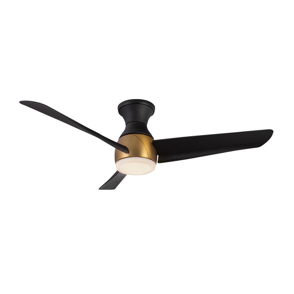 Thalia 54-in Brushed Gold/Matte Black LED Hugger Fan