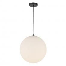 Kuzco Lighting Inc PD43216-BK/OP-5CCT-UNV - Marco 16-in Black/Opal Glass LED Pendant