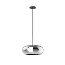 Kuzco Lighting Inc PD62014-BK/CH - Trinity 14-in Black/Chrome LED Pendant