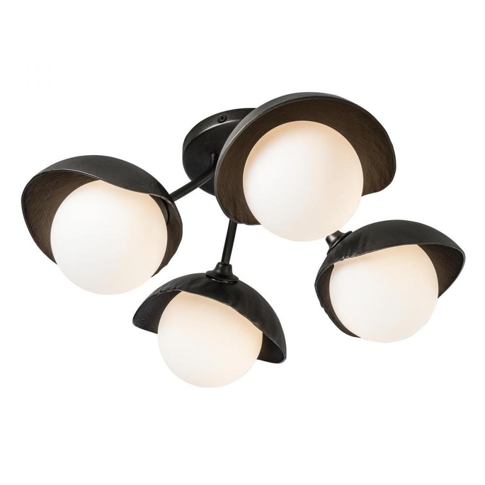 Brooklyn 4-Light Single Shade Semi-Flush