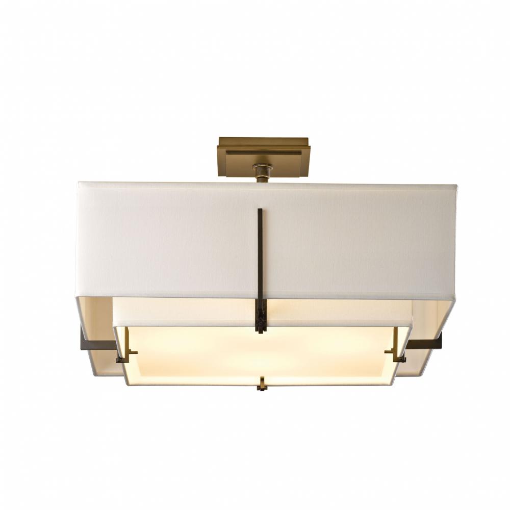 Exos Square Double Shade Semi-Flush