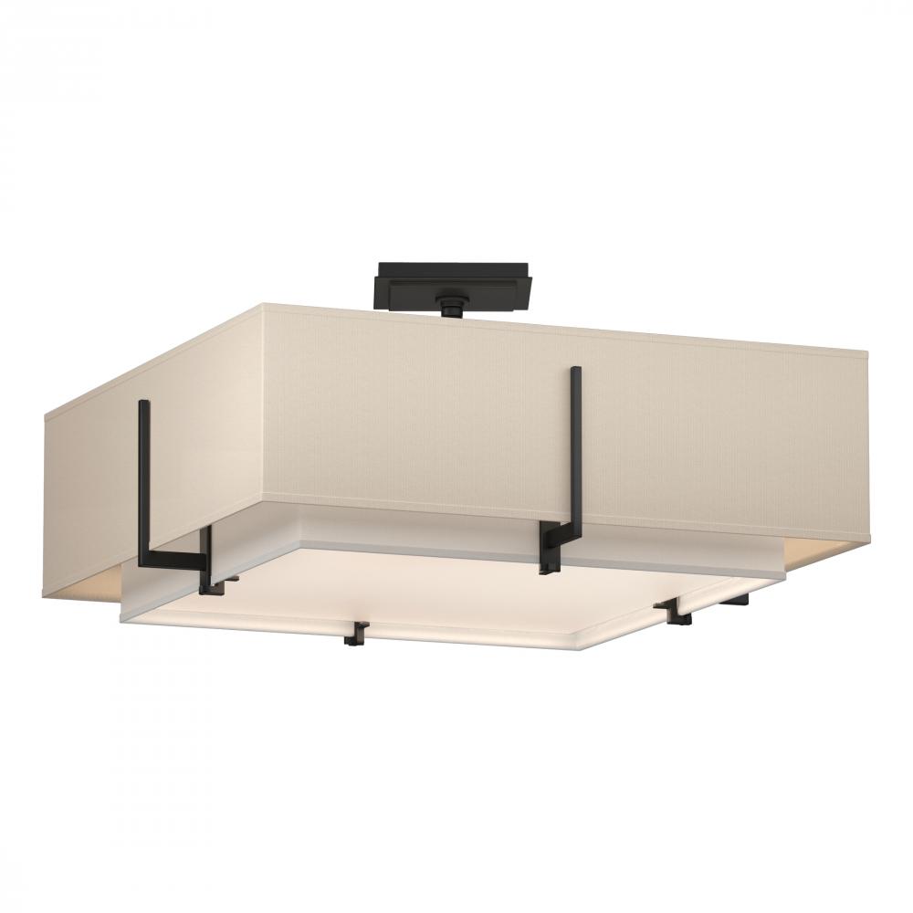 Exos Square Double Shade Semi-Flush