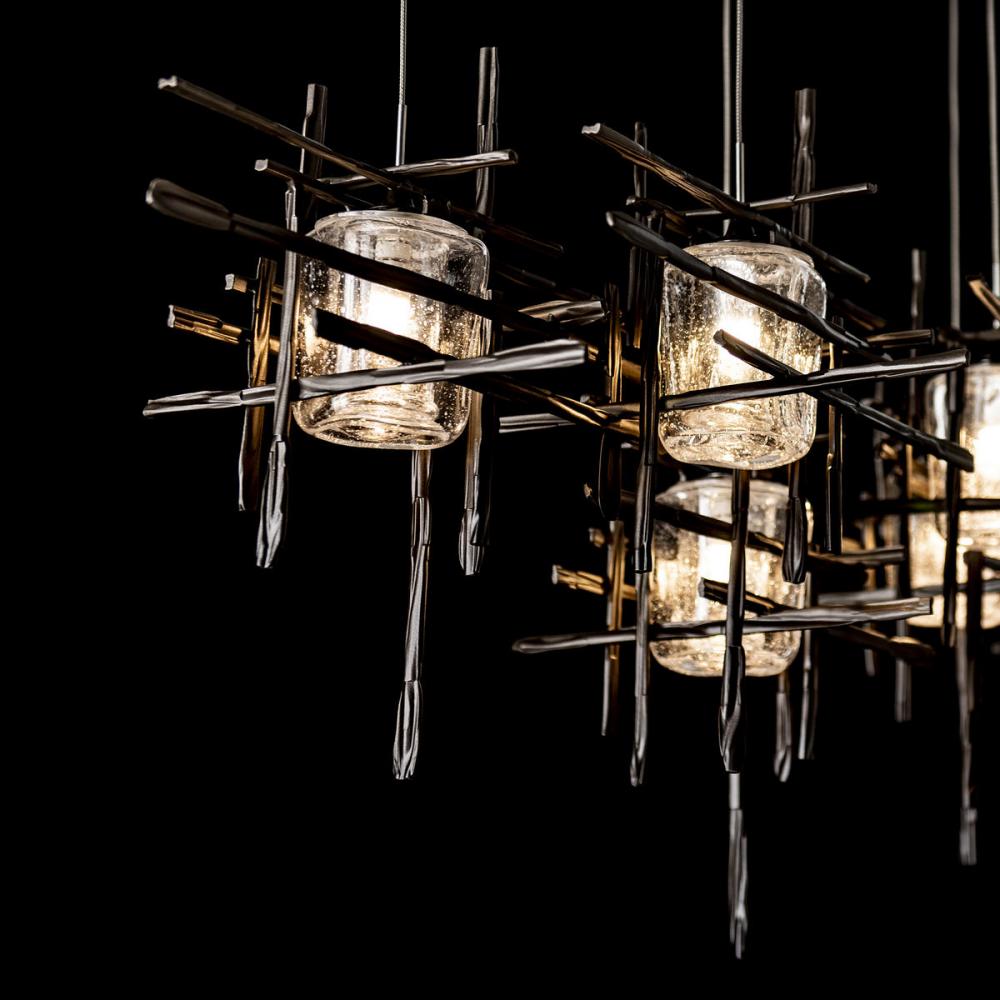 Tura 7-Light Seeded Glass Pendant